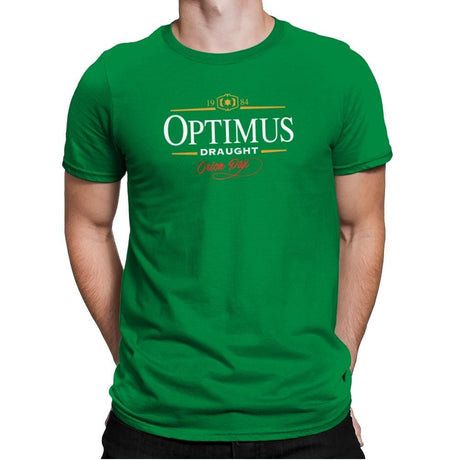 Optimus Draught Exclusive - Mens Premium T-Shirts RIPT Apparel Small / Kelly Green