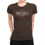 Optimus Draught Exclusive - Womens Premium T-Shirts RIPT Apparel Small / Dark Chocolate