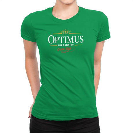 Optimus Draught Exclusive - Womens Premium T-Shirts RIPT Apparel Small / Kelly Green