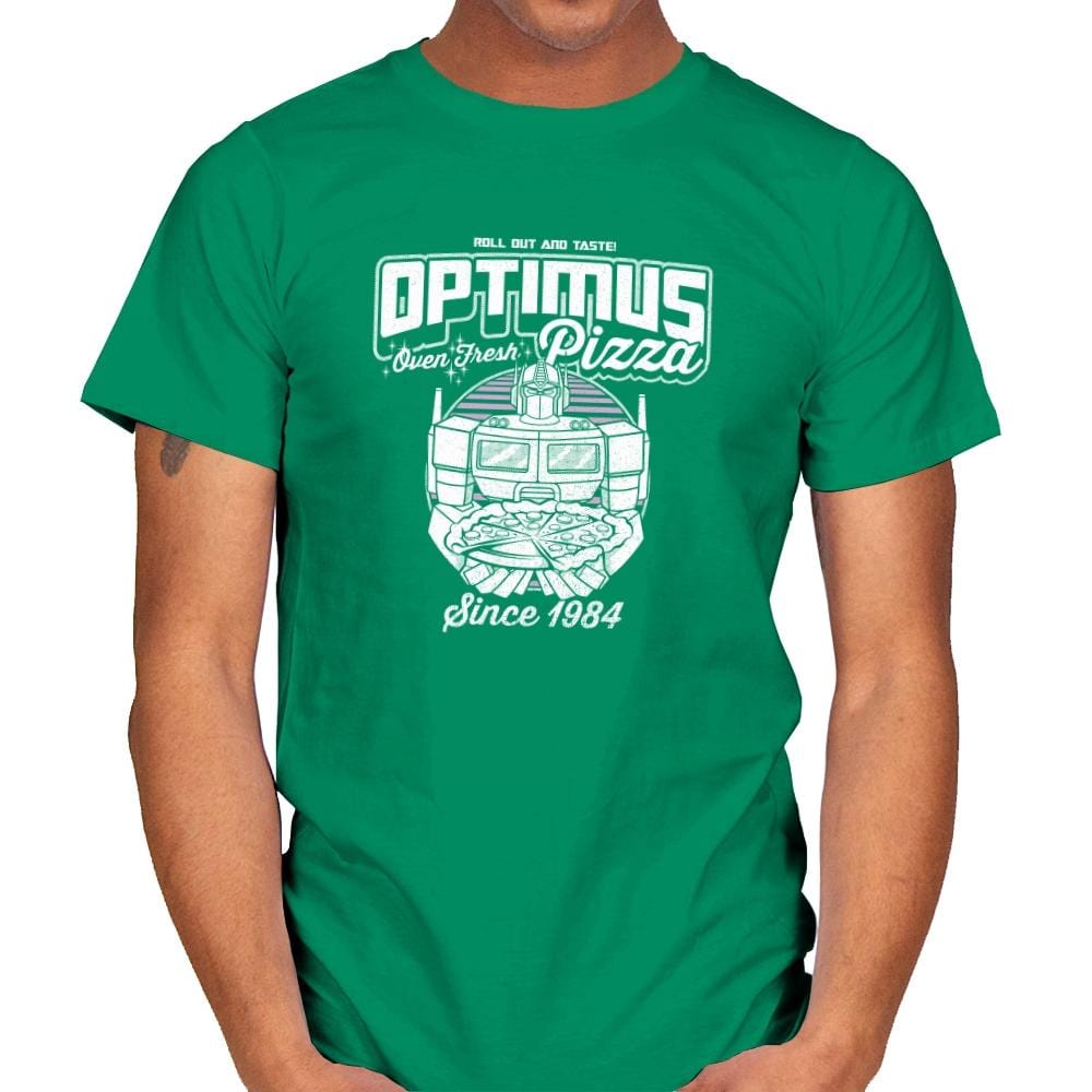 Optimus Pizza - Mens T-Shirts RIPT Apparel Small / Kelly
