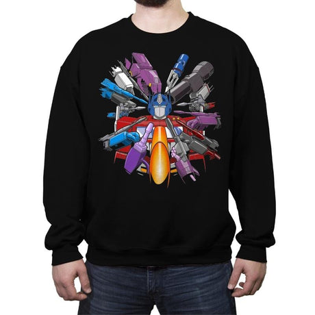 Optimus Wick - Crew Neck Sweatshirt Crew Neck Sweatshirt RIPT Apparel Small / Black