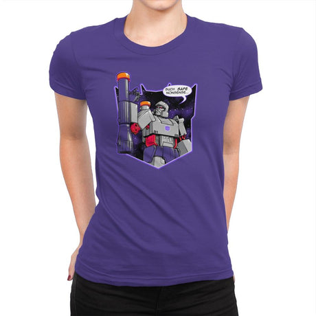 Orange-Capped Commander Exclusive - Womens Premium T-Shirts RIPT Apparel Small / Purple Rush