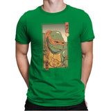 Orange Kame Ninja - Mens Premium T-Shirts RIPT Apparel Small / Kelly