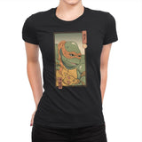 Orange Kame Ninja - Womens Premium T-Shirts RIPT Apparel Small / Black