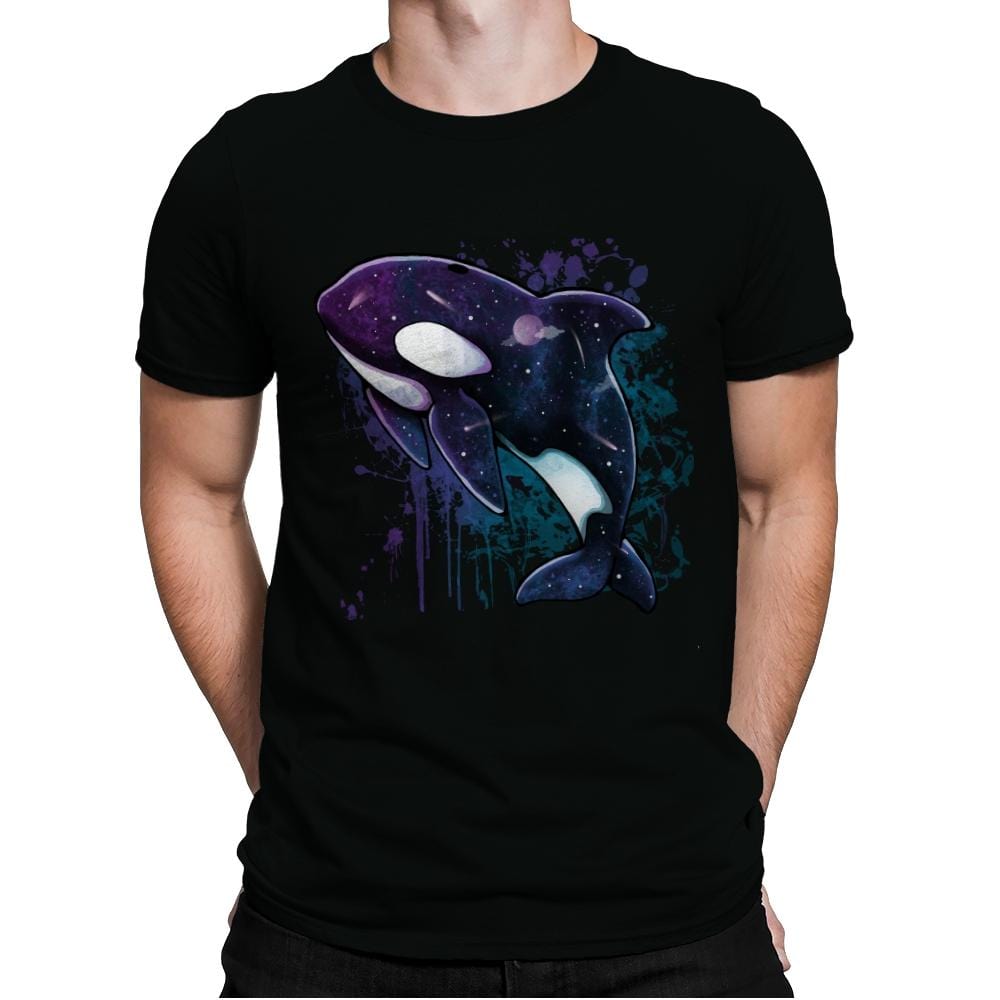 Orca Galaxy - Mens Premium T-Shirts RIPT Apparel Small / Black