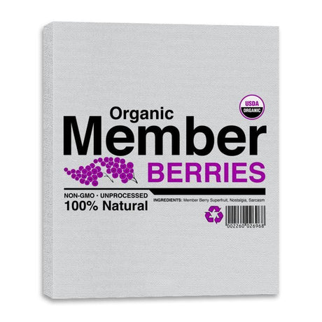 Organic Member Berries - Canvas Wraps Canvas Wraps RIPT Apparel 16x20 / Silver