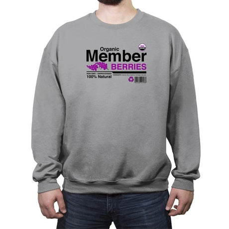 Organic Member Berries - Crew Neck Sweatshirt Crew Neck Sweatshirt RIPT Apparel