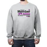 Organic Member Berries - Crew Neck Sweatshirt Crew Neck Sweatshirt RIPT Apparel Small / Sport Gray