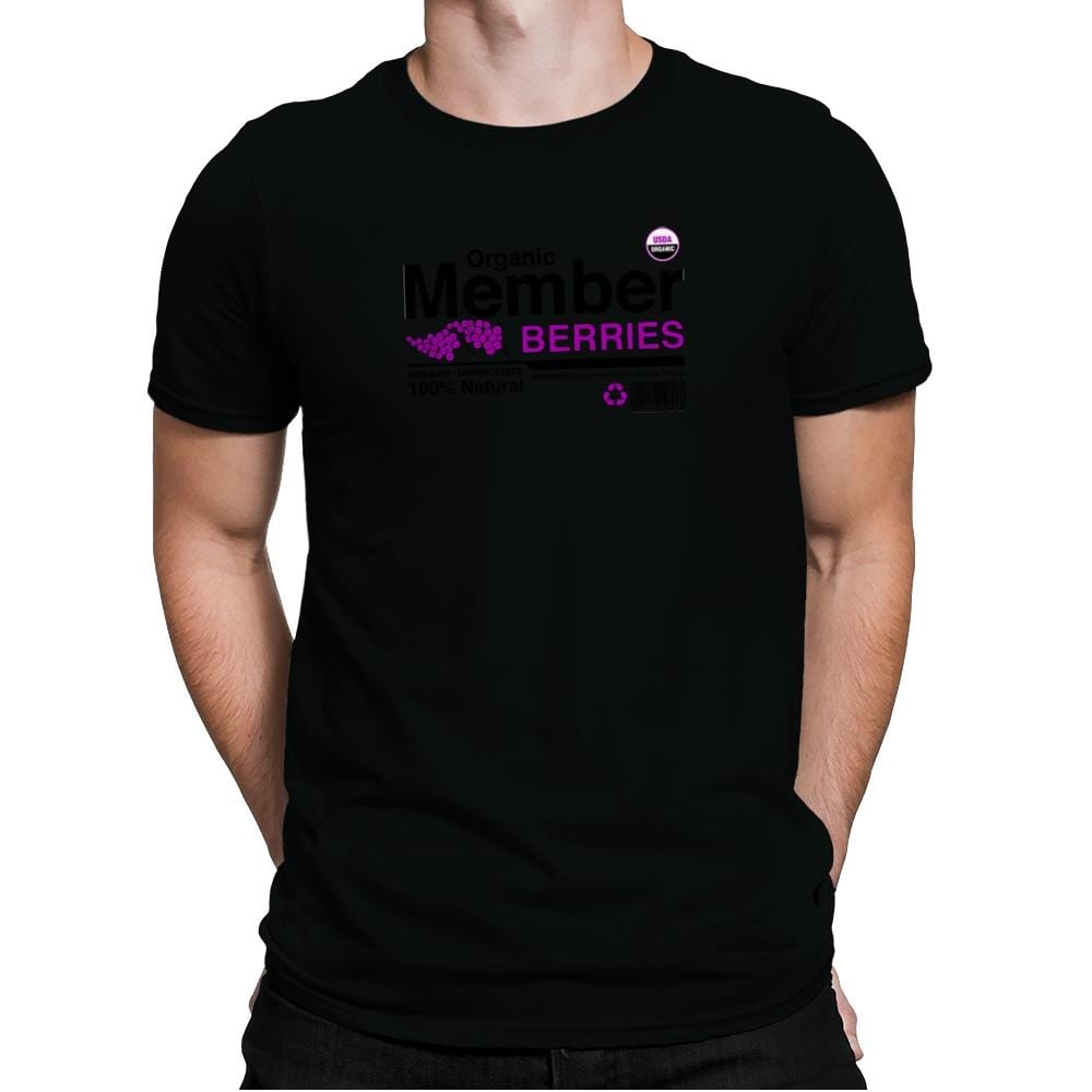 Organic Member Berries - Mens Premium T-Shirts RIPT Apparel Small / Black