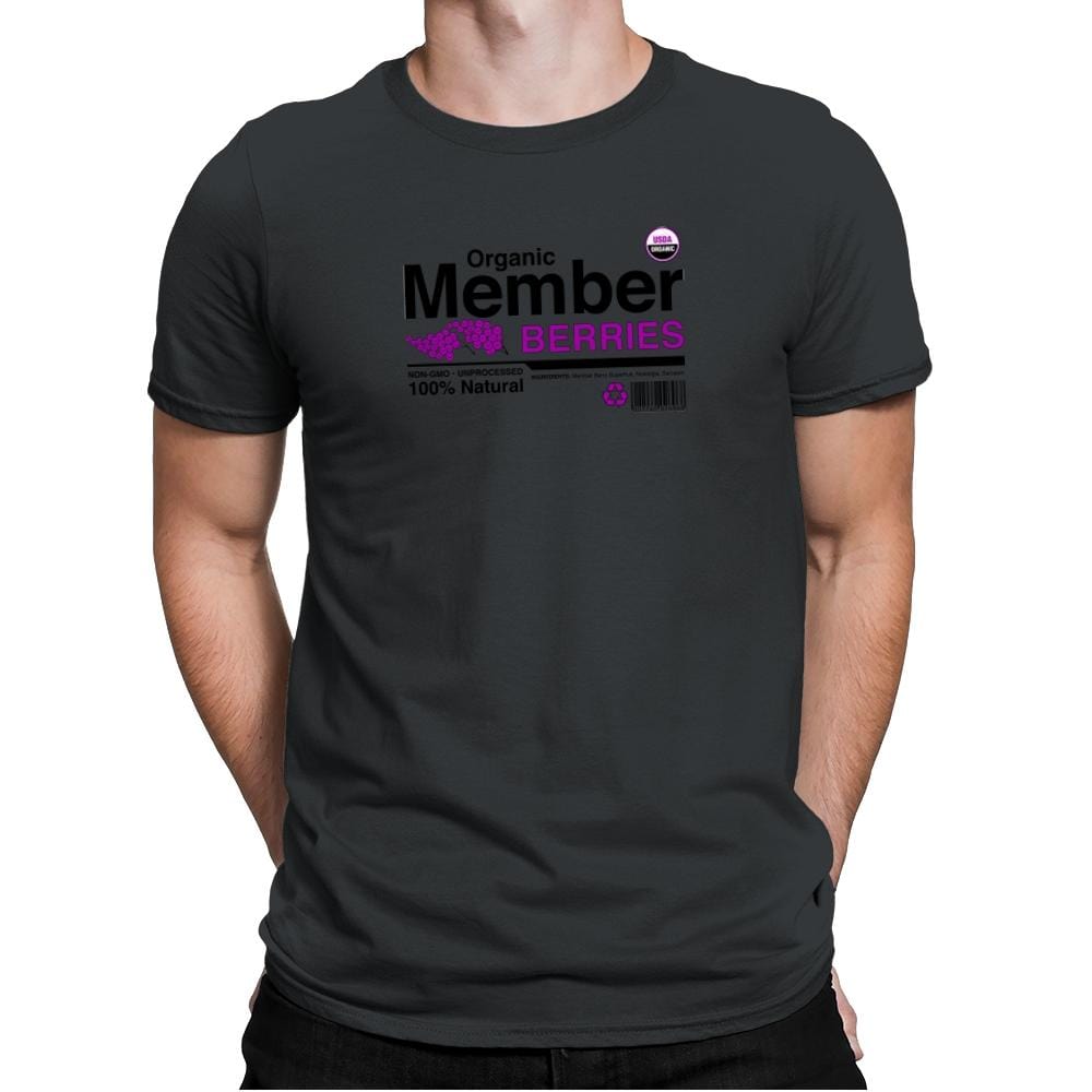 Organic Member Berries - Mens Premium T-Shirts RIPT Apparel Small / Heavy Metal