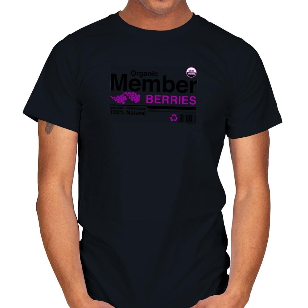 Organic Member Berries - Mens T-Shirts RIPT Apparel Small / Black