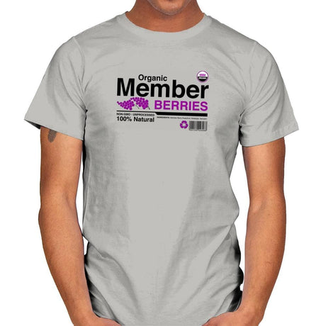 Organic Member Berries - Mens T-Shirts RIPT Apparel Small / Ice Grey