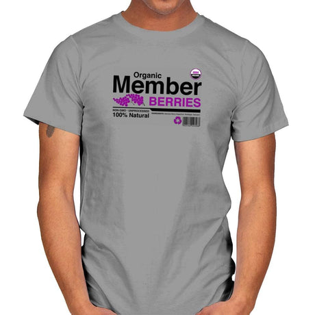 Organic Member Berries - Mens T-Shirts RIPT Apparel Small / Sport Grey