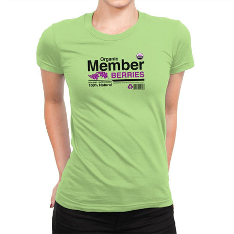 Organic Member Berries - Womens Premium T-Shirts RIPT Apparel Small / Mint