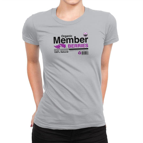 Organic Member Berries - Womens Premium T-Shirts RIPT Apparel Small / Silver