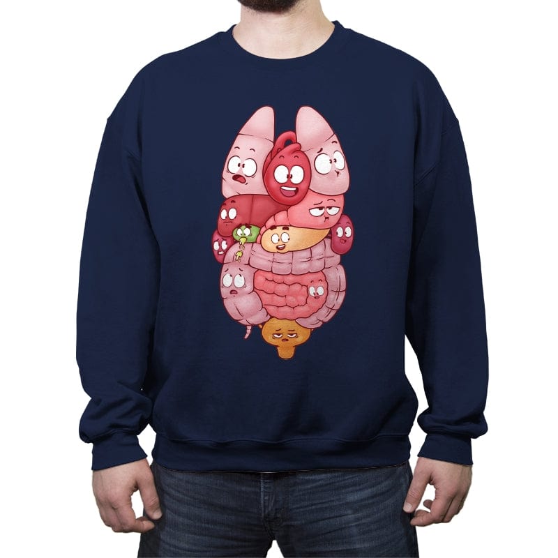 Organs - Crew Neck Sweatshirt Crew Neck Sweatshirt RIPT Apparel Small / Navy
