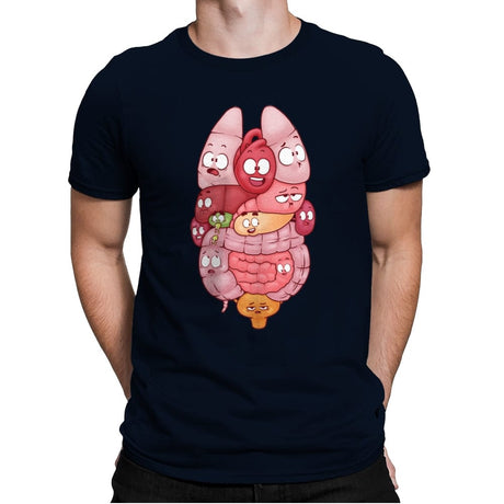 Organs - Mens Premium T-Shirts RIPT Apparel Small / Midnight Navy