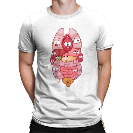 Organs - Mens Premium T-Shirts RIPT Apparel Small / White