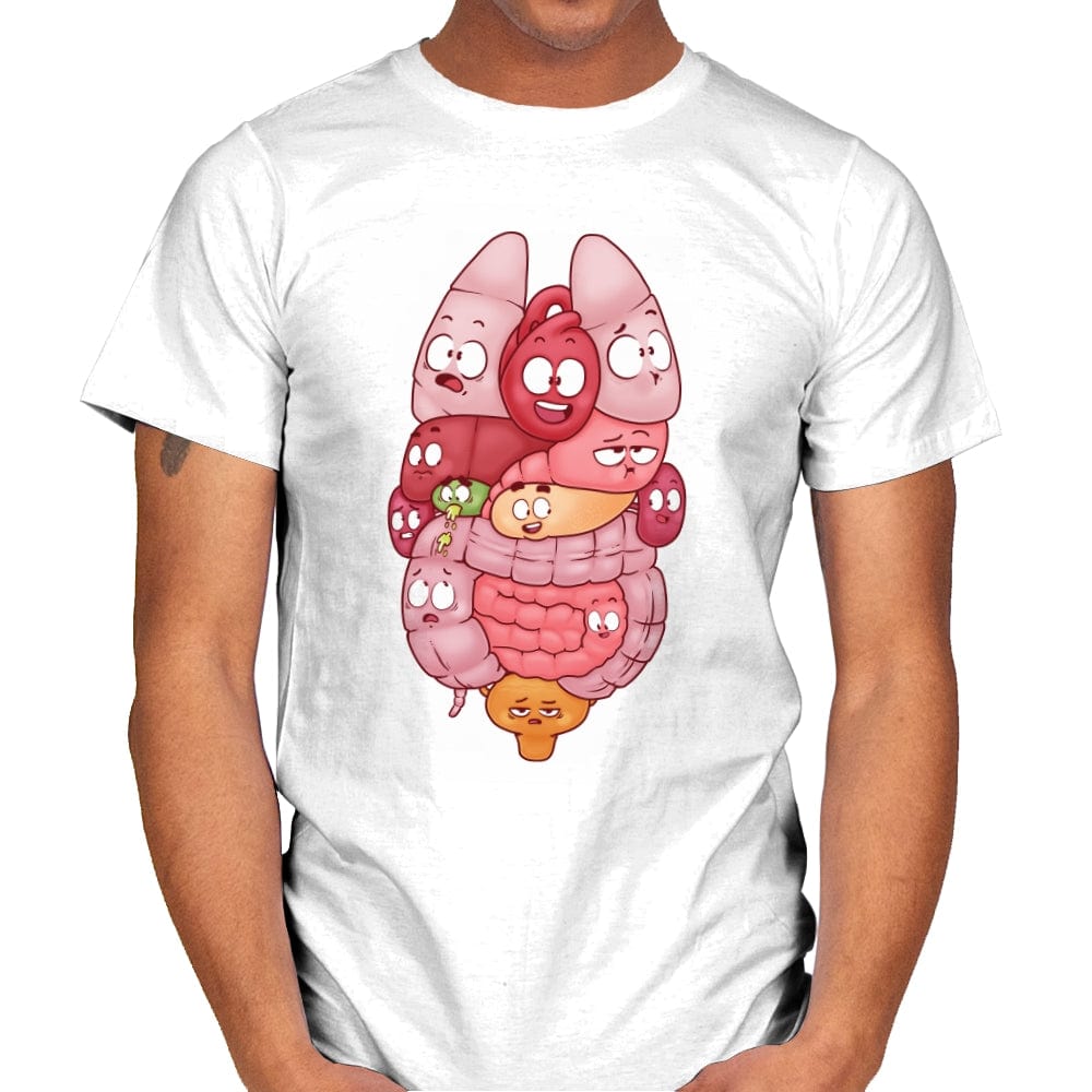 Organs - Mens T-Shirts RIPT Apparel Small / White