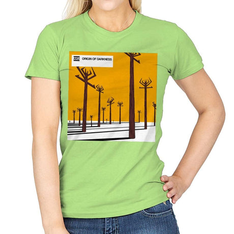 Origin of Darkness - Record Collector - Womens T-Shirts RIPT Apparel Small / Mint Green