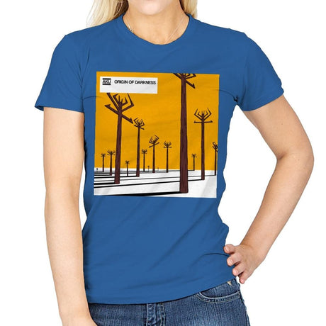 Origin of Darkness - Record Collector - Womens T-Shirts RIPT Apparel Small / Royal