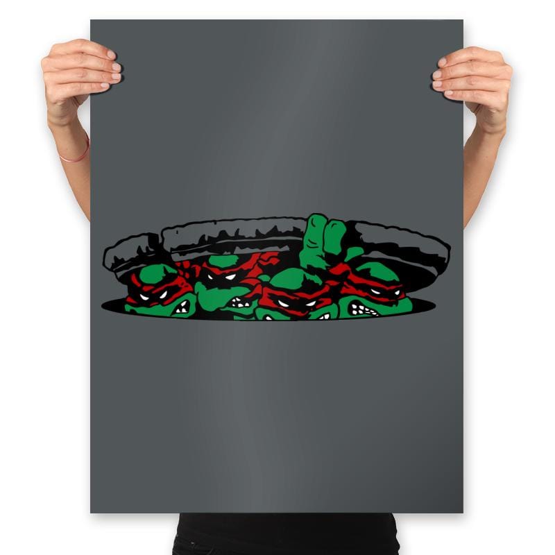 Original Mutant NYC Ninja - Prints Posters RIPT Apparel 18x24 / Charcoal