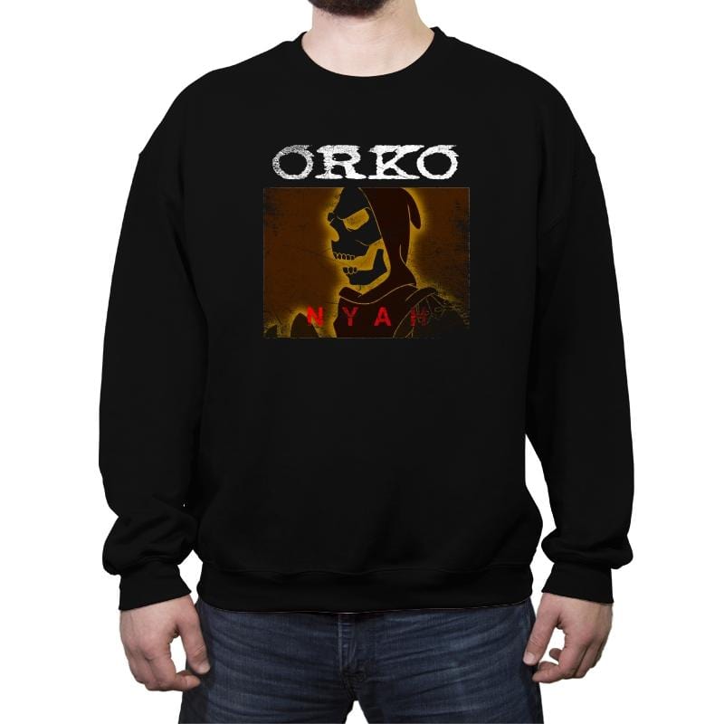 Orko - Nyah - Crew Neck Sweatshirt Crew Neck Sweatshirt RIPT Apparel Small / Black
