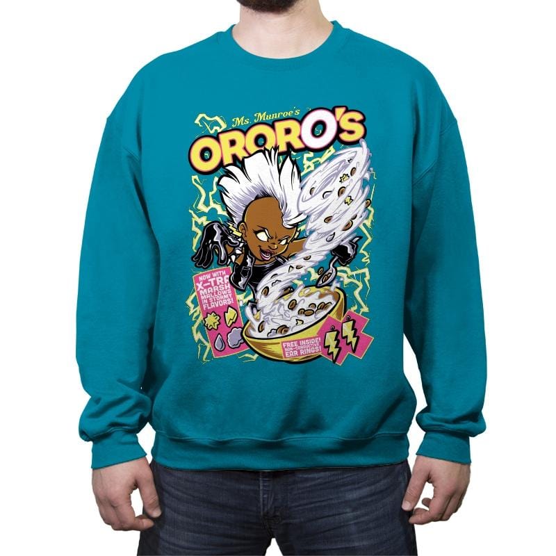 OrorO's Cereal - Crew Neck Sweatshirt Crew Neck Sweatshirt RIPT Apparel