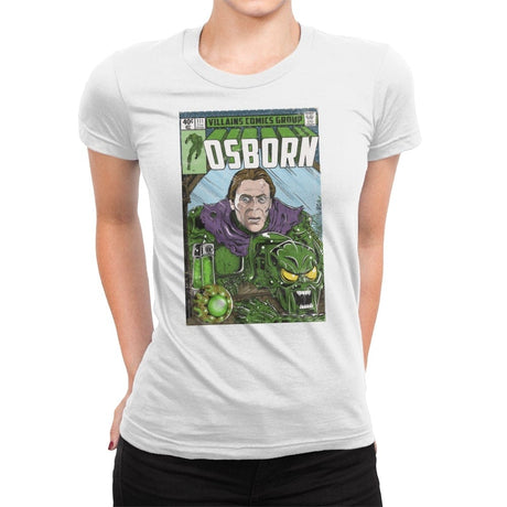 Osborn Old School - Womens Premium T-Shirts RIPT Apparel Small / White