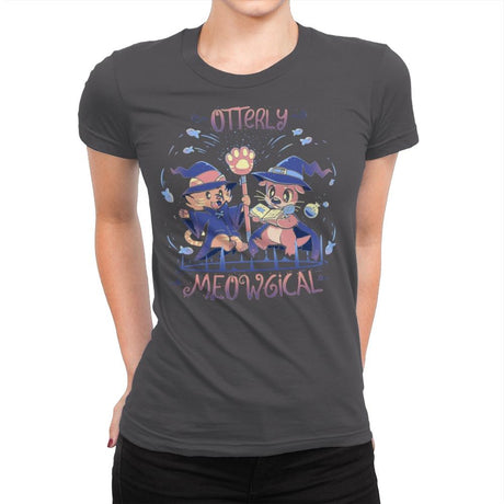 Otterly Meowgical - Womens Premium T-Shirts RIPT Apparel Small / Heavy Metal