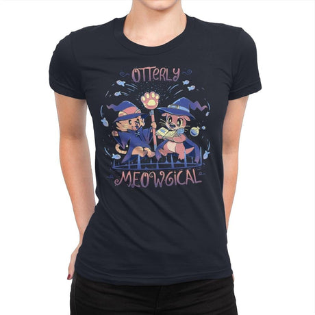 Otterly Meowgical - Womens Premium T-Shirts RIPT Apparel Small / Midnight Navy