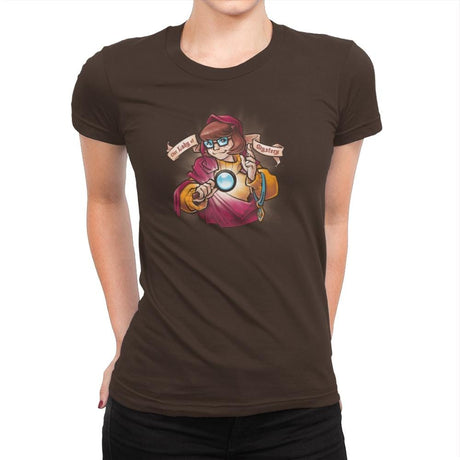 Our Lady of Mystery Exclusive - Womens Premium T-Shirts RIPT Apparel Small / Dark Chocolate