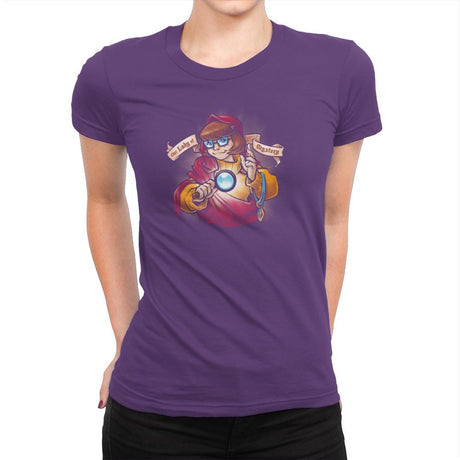Our Lady of Mystery Exclusive - Womens Premium T-Shirts RIPT Apparel Small / Purple Rush