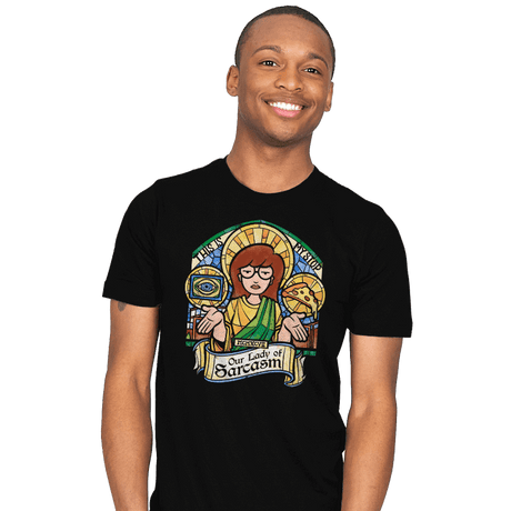 Our Lady of Sarcasm - Mens T-Shirts RIPT Apparel
