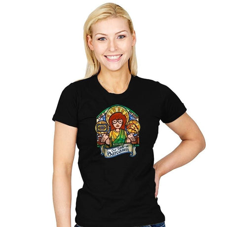 Our Lady of Sarcasm Reprint - Womens T-Shirts RIPT Apparel