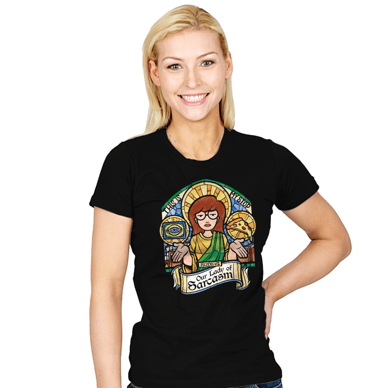 Our Lady of Sarcasm - Womens T-Shirts RIPT Apparel