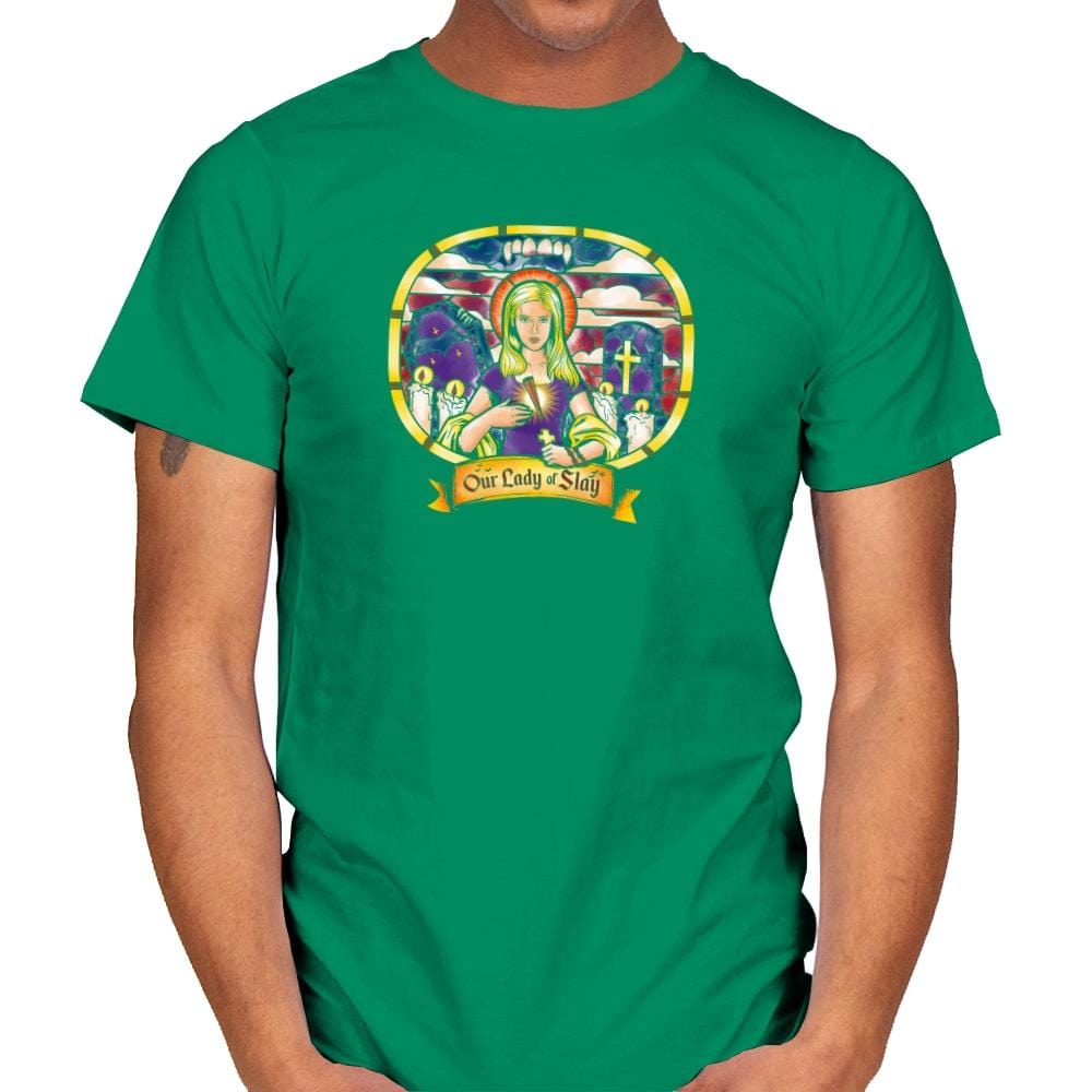 Our Lady of Slay Exclusive - Mens T-Shirts RIPT Apparel Small / Kelly Green