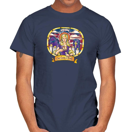 Our Lady of Slay Exclusive - Mens T-Shirts RIPT Apparel Small / Navy