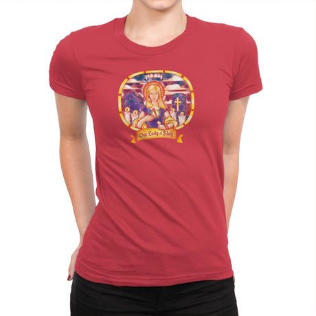 Our Lady of Slay Exclusive - Womens Premium T-Shirts RIPT Apparel Small / Red