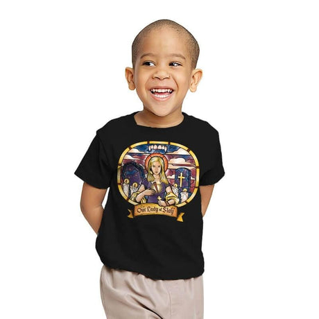 Our Lady of Slay - Youth T-Shirts RIPT Apparel X-small / Black
