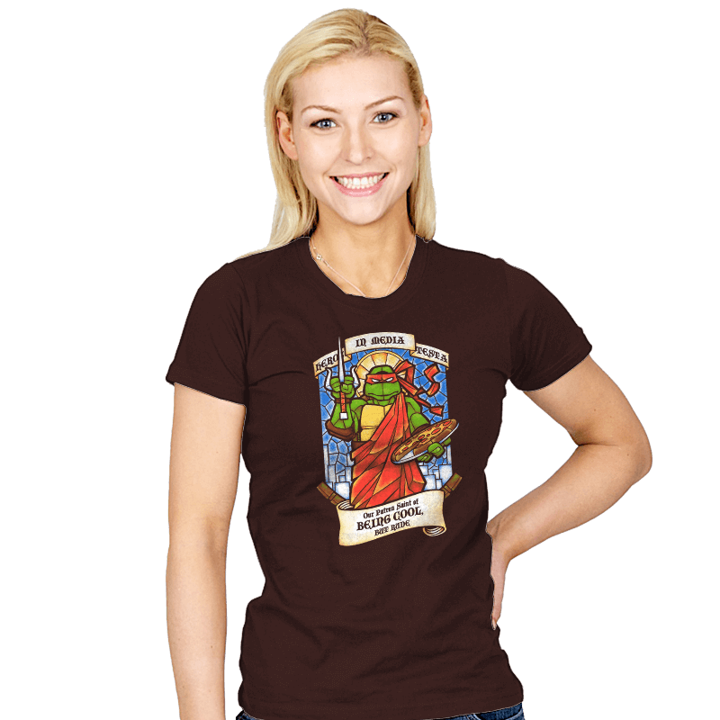 Our Saint of Being Cool, But Rude - Womens T-Shirts RIPT Apparel