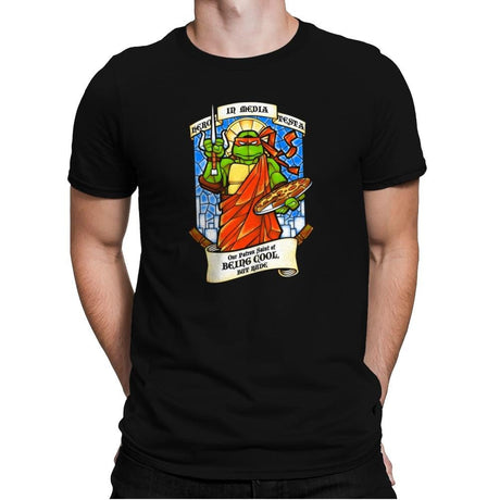 Our Saint of Cool But Rude Exclusive - Mens Premium T-Shirts RIPT Apparel Small / Black