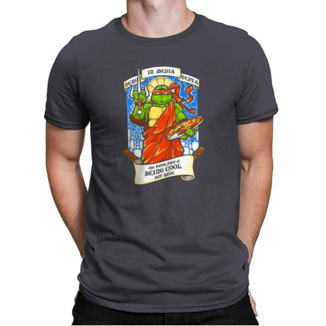 Our Saint of Cool But Rude Exclusive - Mens Premium T-Shirts RIPT Apparel Small / Heavy Metal