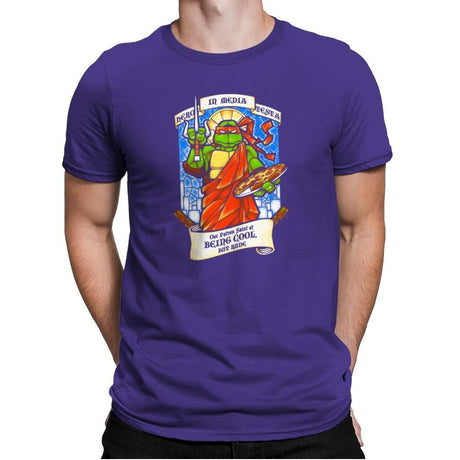 Our Saint of Cool But Rude Exclusive - Mens Premium T-Shirts RIPT Apparel Small / Purple Rush