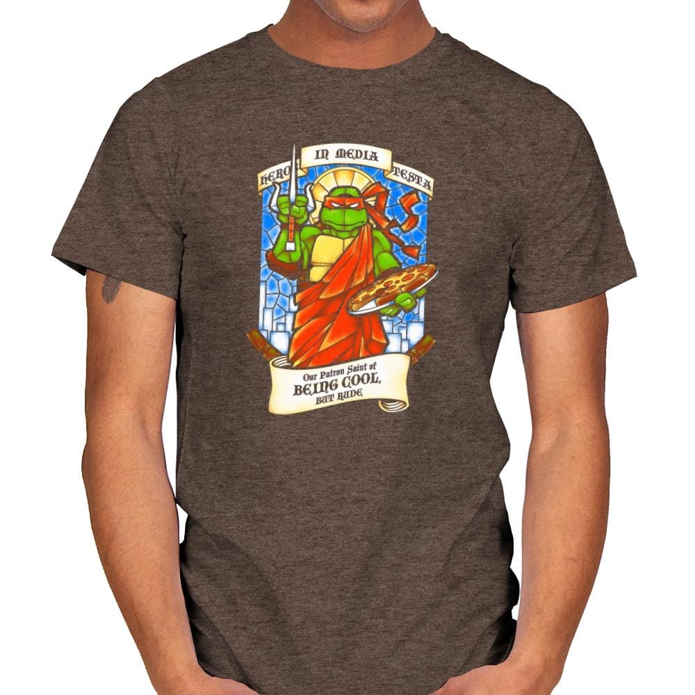Our Saint of Cool But Rude Exclusive - Mens T-Shirts RIPT Apparel 4x-large / Dark Chocolate