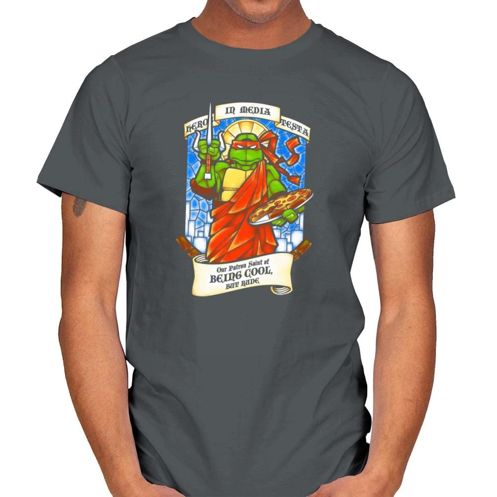 Our Saint of Cool But Rude Exclusive - Mens T-Shirts RIPT Apparel Small / Charcoal