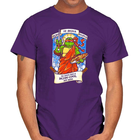 Our Saint of Cool But Rude Exclusive - Mens T-Shirts RIPT Apparel Small / Purple