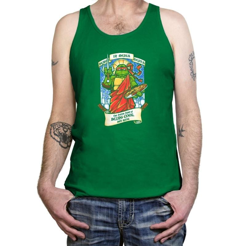 Our Saint of Cool But Rude Exclusive - Tanktop Tanktop RIPT Apparel X-Small / Kelly