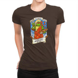 Our Saint of Cool But Rude Exclusive - Womens Premium T-Shirts RIPT Apparel 3x-large / Dark Chocolate