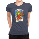 Our Saint of Cool But Rude Exclusive - Womens Premium T-Shirts RIPT Apparel Small / Indigo